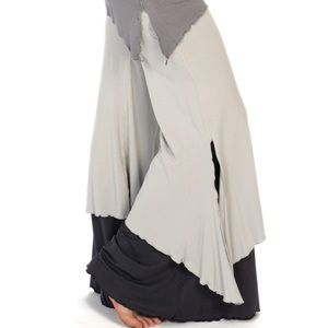 3 Tier Flow Pants // Grey Way The OM Collection XL Yoga